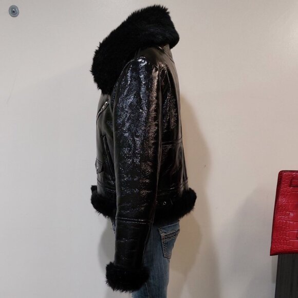 💥HOT ITEM💥PALMER GIRLS X MISS SIXTY Genuine Leather Aviator Jacket - Picture 11 of 16